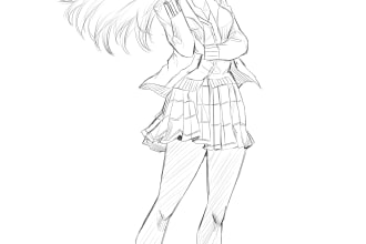 draw sketch anime manga character