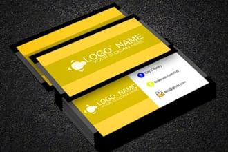 create minimalist and premium business card design