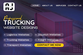 logistics website, trucking website, dispatch, transport, freight broker website