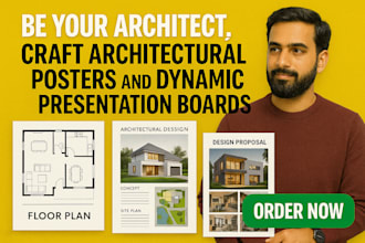 design impressive architecture presentation board and poster