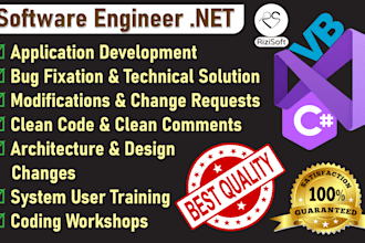 develop desktop software applications using visual basic net