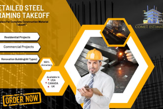 do detail steel structure material takeoff and cost estimation of construction
