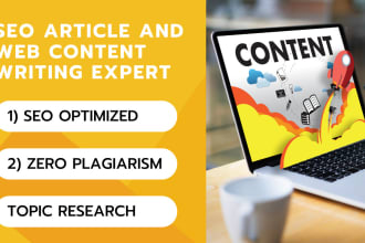 write SEO friendly blog posts or articles