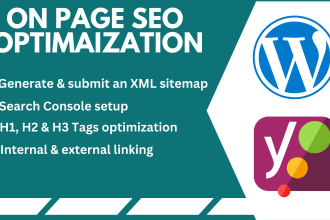 provide on page and yoast SEO for wordpress websites
