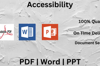 make your PDF, word, PPT accessibility wcag aa section 508