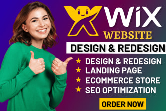 design wix website,redesign wix website landing page,ecommerce site, blog