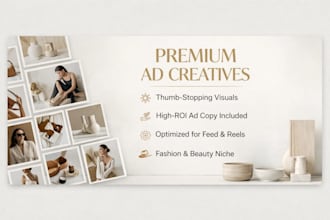 design high converting fashion social media ads