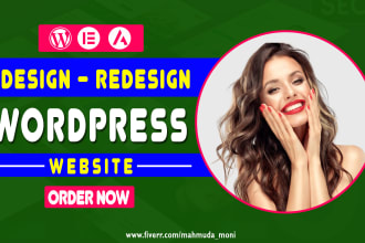 design, redesign, customize,revamp any wordpress website