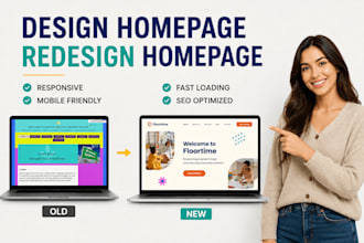 design or redesign your website homepage