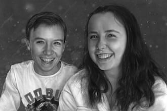 draw amazing realistic couple portrait from your photo