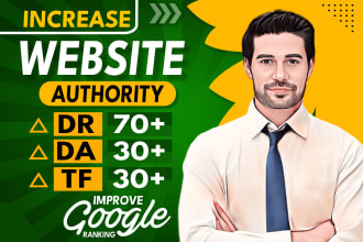 increase URL rating ur,  increase domain rating dr, moz da, majestic tf