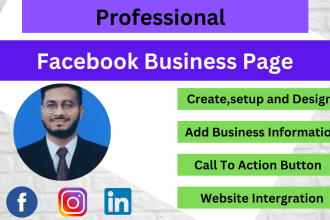 create facebook business page,setup,banner and cover design