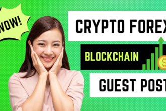 give you forex, crypto guest post with dofollow backlinks onhigh da high blog