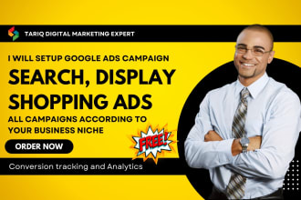 be your google ppc ads expert, search ads, shopping ads, display ads