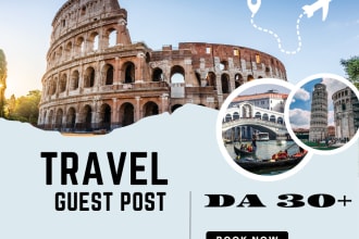 give you guest post on tourism touring and travel backlinks sites