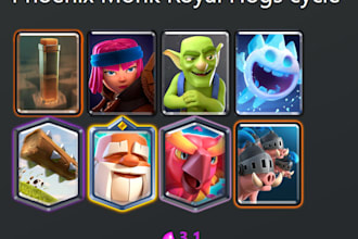 make you professional decks in clash royale