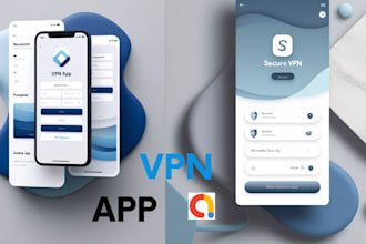 make professional VPN app with ads, in app purchases, and admin panel