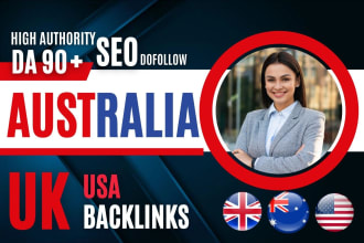 do USA UK australian high da seo dofollow backlinks from authority websites