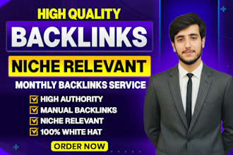 high quality authority backlinks service niche relevant