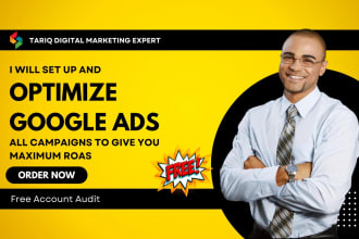 set up, optimize google ads adwords PPC campaign