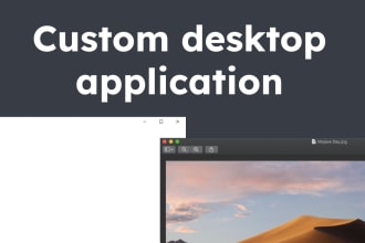 program a desktop application for you