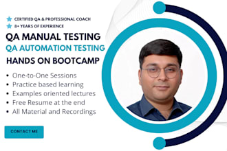 provide you software qa testing career bootcamp training