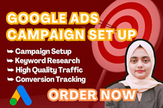 setup and manage your google ads adwords PPC campaign