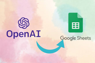 integrate openai chatgpt gpt3 with google sheet for text or image generation