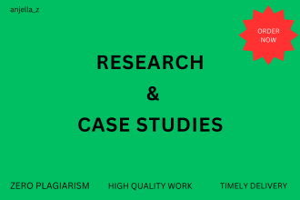 research, case study analysis and summary writing