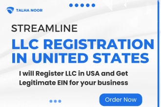 do streamline llc registration in the US and obtain a legitimate ein number