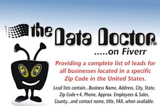 provide a list of all businesses in a specific Zip Code area