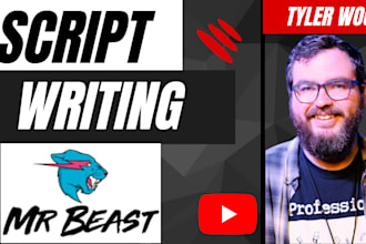 write or outline your youtube script