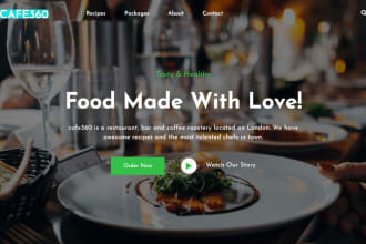 create an outstanding restaurant website for you