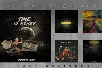 design an album cover art or music artwork