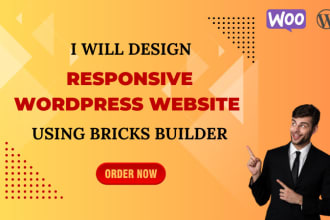 design responsive wordpress website using bricks builder