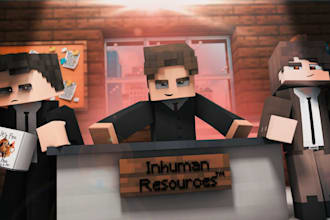 design minecraft thumbnails for roleplays and smps