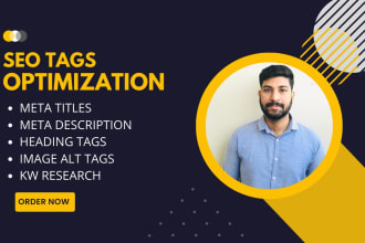 write SEO optimized meta titles and meta descriptions for your website