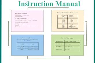 draw step by step instruction manual illustration of your product
