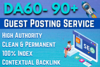 do SEO guest post dofollow high quality backlinks on high traffic site