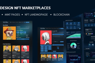 design web3 marketplaces, nft website and blockchain apps