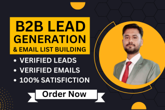 do b2b lead generation and build a prospect email list