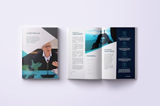 design a professional company profile and annual reports