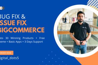 fix coding and frontend issues and bugs in bigcommerce store