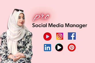 be your professional social media marketing manager strategist creative designer
