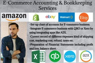 do ecommerce amazon, shopify etc bookkeeping in quickbooks xero wave