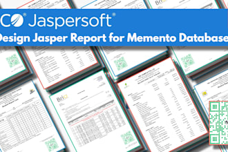 design jasper report for memento database