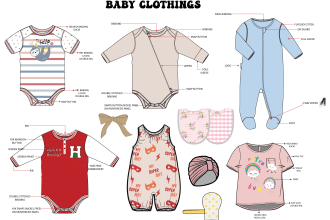 create awesome baby clothing design with your idea