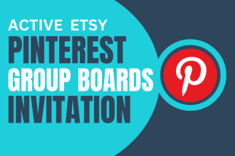 invite you to high traffic etsy pinterest group boards