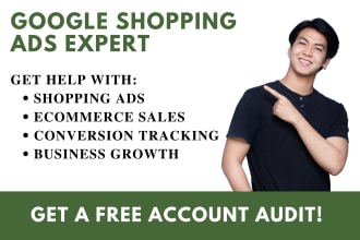 setup and manage google shopping ads for ecommerce stores