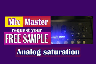 mix and master your song with analog saturation